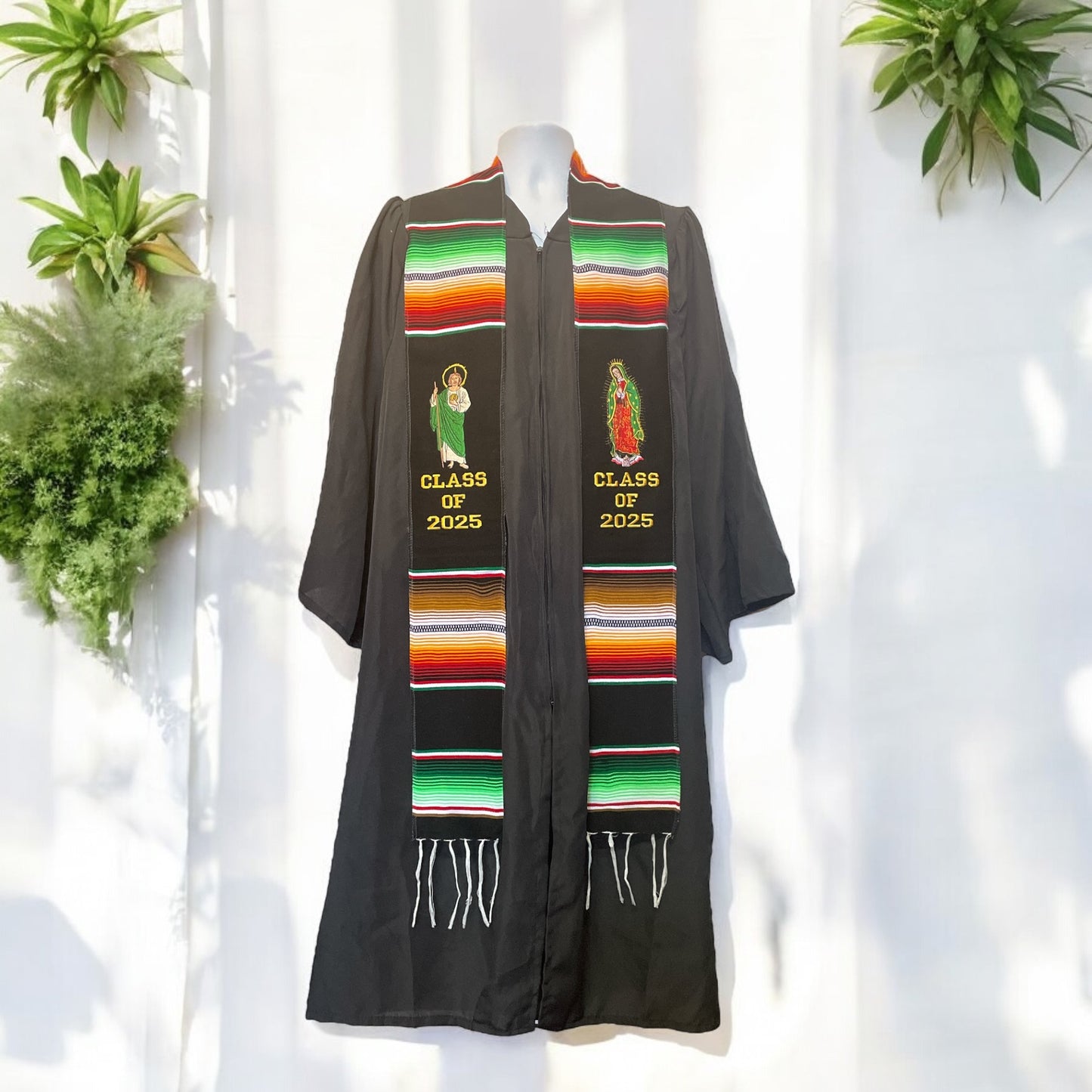 CLASS of 2025 San Judas Tadeo/Virgen de Guadalupe Mexican Traditional stole. Mexican sash