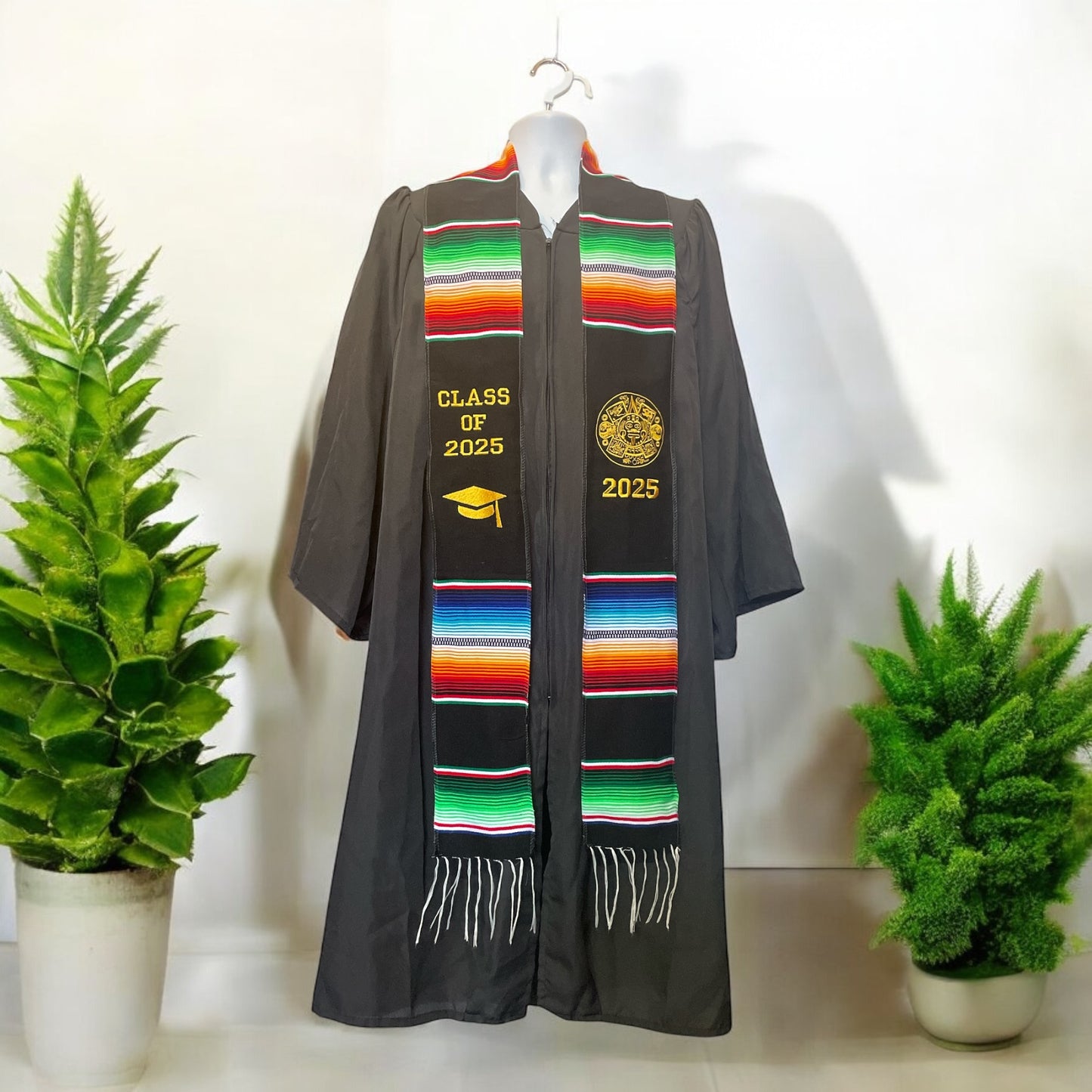 Mexican Maya Calendar Graduation Stole/Estola de Graduacion Mexicano